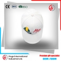 Popular custom logo 3D embroidery white baseball cap