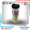 Customized 350ml double wall plastic inserted paper tumbler