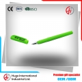 High quality advertising green 0.5mm plastic ballpoint pen