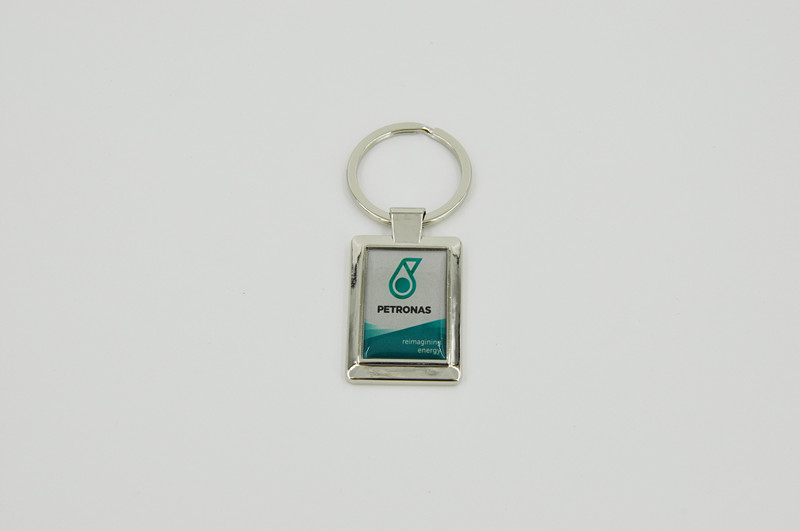 Metal Leather Keychain