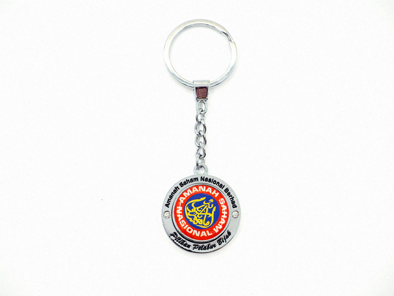 Round Metal Keychain