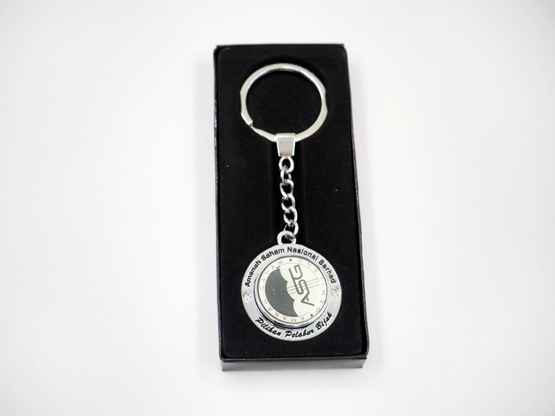 Round Metal Keychain