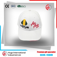 White Custom Logo Baseball Cap
