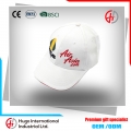 Popular custom logo 3D embroidery white baseball cap
