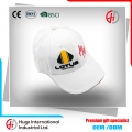 Popular custom logo 3D embroidery white baseball cap