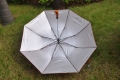 Chinese wooden handle red 2 fold umbrella
