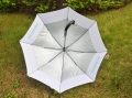 Cheapest custom shape straight umbrella with plastic cover