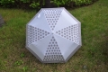 Custom manual open standard size white 3 fold umbrella