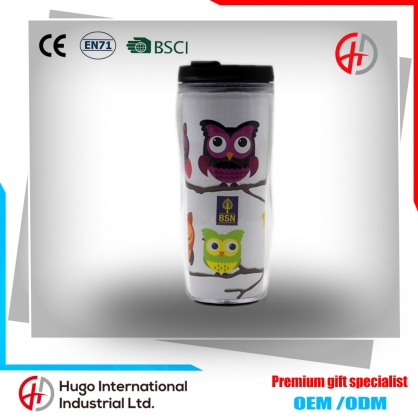 12 oz Plastic Double Wall Tumbler