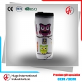 Customized 350ml double wall plastic inserted paper tumbler