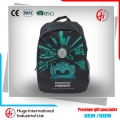 Fashion Durable F1 Polyester Big School Zipper Backpack