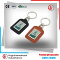 High-quality Business Gifts Corporation Logo Metal+PU Keychain