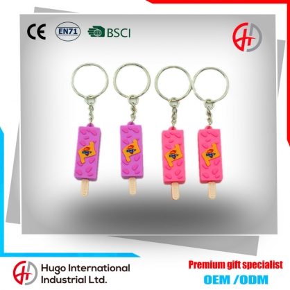 Ice Cream 3D Soft PVC Keychain