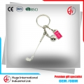 Newest Sports Series Metal Golf Clubs Ball Keychain