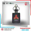 Luxury Advertising Metal + PU Leather Car Logo Keychain