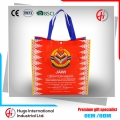 Promotional logo printing laminated non woven reusable bags