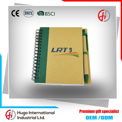 Promotional Recycled Kraft Paper Cover Notebook