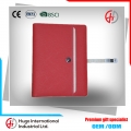 A5 size PU leather cover notebook with metal lock
