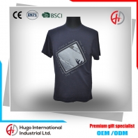 100% Cotton Printed Round Collar Shirt Mens